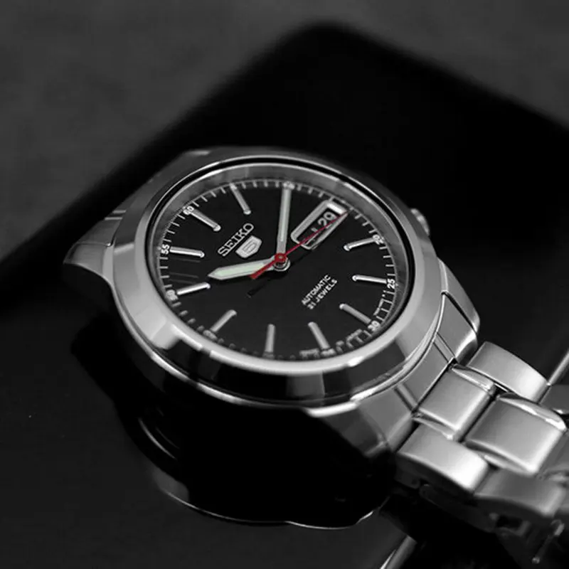 Seiko 5 Automatic Black Dial Men's Watch- SNKE53J1